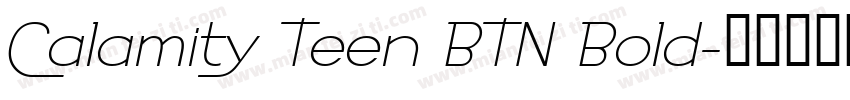 Calamity Teen BTN Bold字体转换